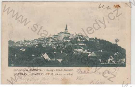  - Jemnice (Jamnitz), pohled na město, DA