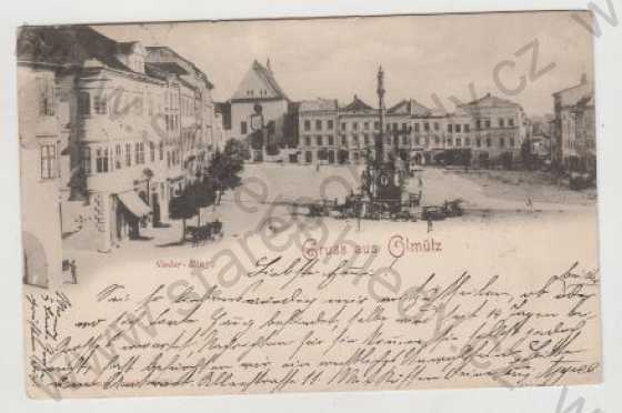  - Olomouc (Olmütz), náměstí, sloup, DA