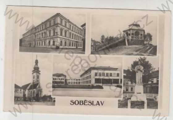  - Soběslav, kostel, altán, socha
