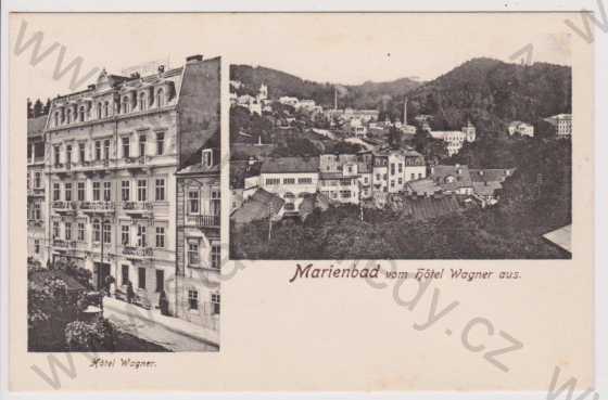 - Mariánské Lázně (Marienbad) - dílčí pohled, Hotel Wagner