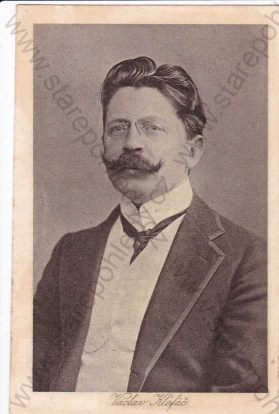  - Václav Klofáč, český novinář a politik(1868-1942), foto Langhansová