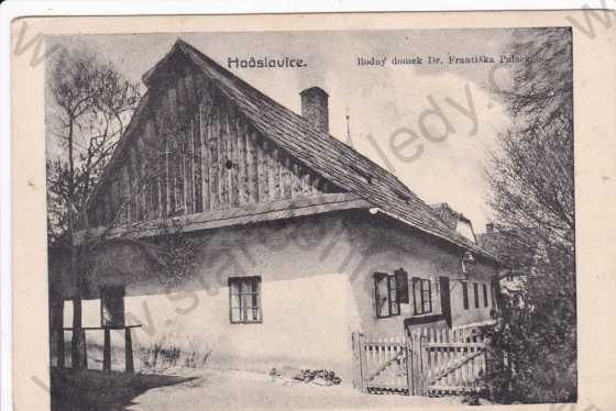  - Hodslavice (Nový Jičín), rodný domek Fr.Palackého, foto Josef Palacký