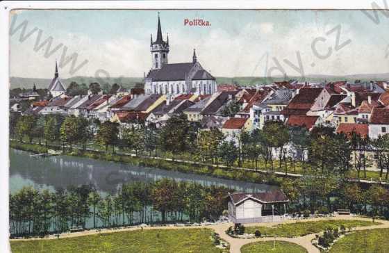  - Polička, Pardubice, část města, fotochrom L a P.R., kresba