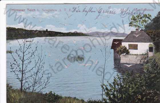  - Zahrádky (Neugarten), rybník, kresba