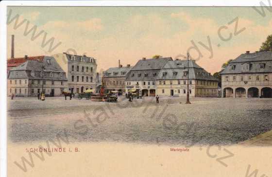  - Krásná Lípa (Schönlinde i.B.), náměstí, kolorovaná