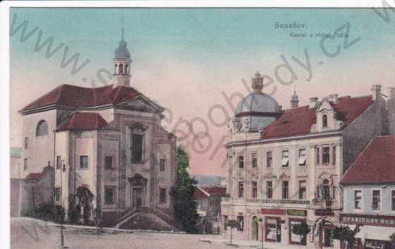  - Benešov, kostel sv.Anny a hotel 