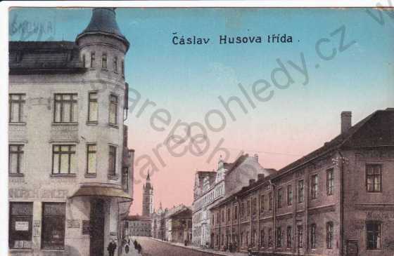  - Čáslav, Husova třída, kresba