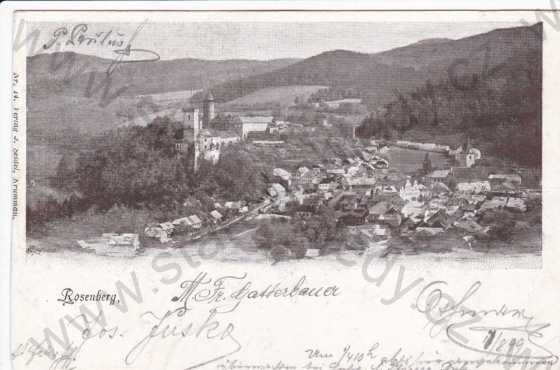  - Rožmberk nad Vltavou (Roesenberg), Dolní hrad a město, DA