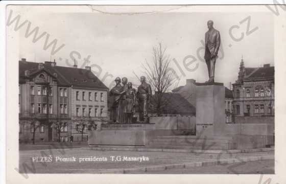  - Plzeň, pomník prezidenta T.G.Masaryka