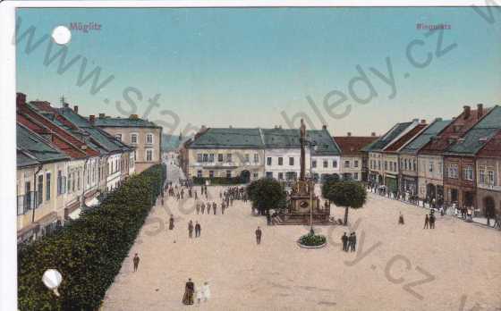  - Mohelnice (Müglitz), náměstí, kresba