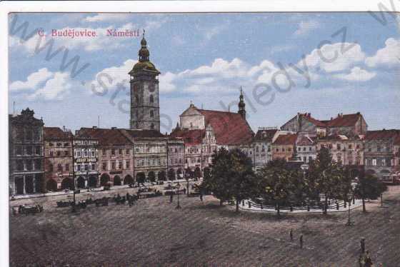  - České Budějovice, náměstí, kresba