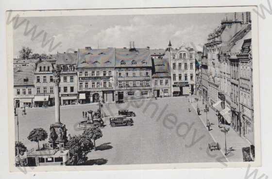  - Česká Lípa (Leipa), náměstí, auto