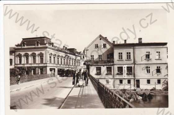  - Benešov nad Ploučnicí, část města, restaurace, most