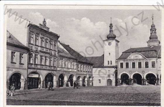  - Ústí nad Orlicí, náměstí, radnice, obchody