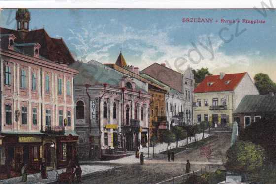  - Brzežany (Berežany), náměstí, kresba