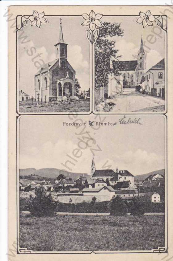  - Křemže, více záběrů, kaple, kostel, foto J.Seidel, koláž