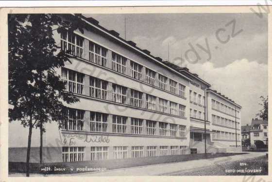  - Poděbrady, měšťanské školy, foto Mikšovský