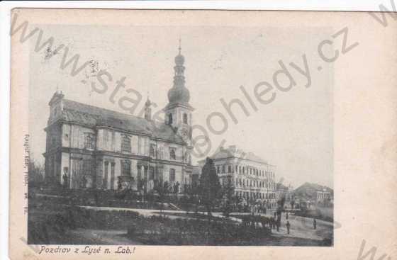  - Lysá nad Labem, část města, kostel sv. J.Křtitele, foto Adler, DA