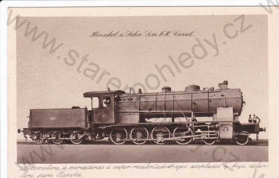  - Parní lokomotiva, firma Henschel a syn-Cassel
