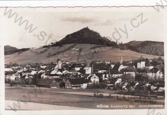  - Česká Kamenice(Böhm.Kamnitz), město, v pozadí Zámecký vrch