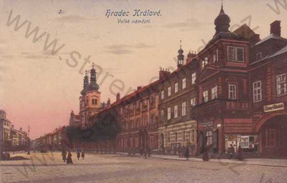  - Hradec Králové(Königgrätz), Velké náměstí, aquarel