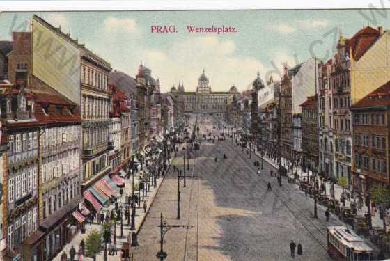  - Praha, Václavské náměstí, tramvaj