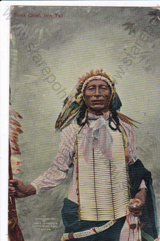  - Náčelník Siouxů, foto John.F.Byrnes-Chicago