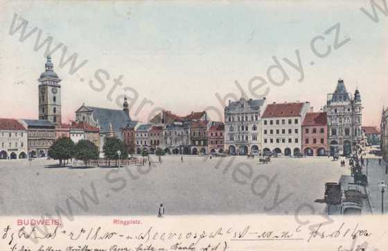  - České Budějovice(Budweis), náměstí, kolorovaná