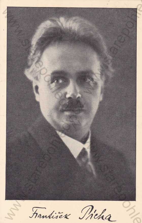  - František Pícha, český hudeb.skladatel (1893-1964), podpis