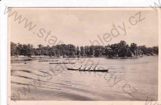  - Třeboň, V.mezinárod.veslařské závody r.1947, Grafo Čuda Holice