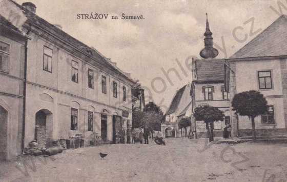  - Strážov, Šumava, náměstí