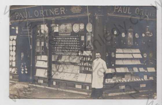  - Brno - obchod - Paul Ortner, hodinářství, RRR real foto