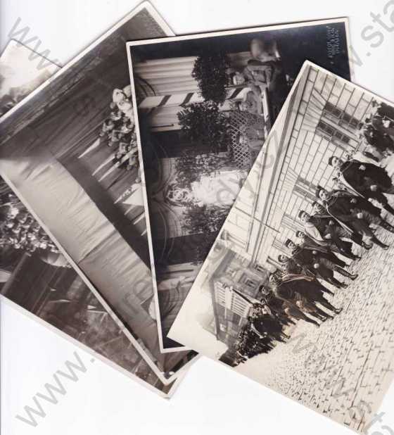  - Sokol, 7ks.pohledů se záběry cvičenců, 6ks. foto Fotolegie, slepotisk, 1ks. foto Vojta, slepotisk, 16,5x11,5cm