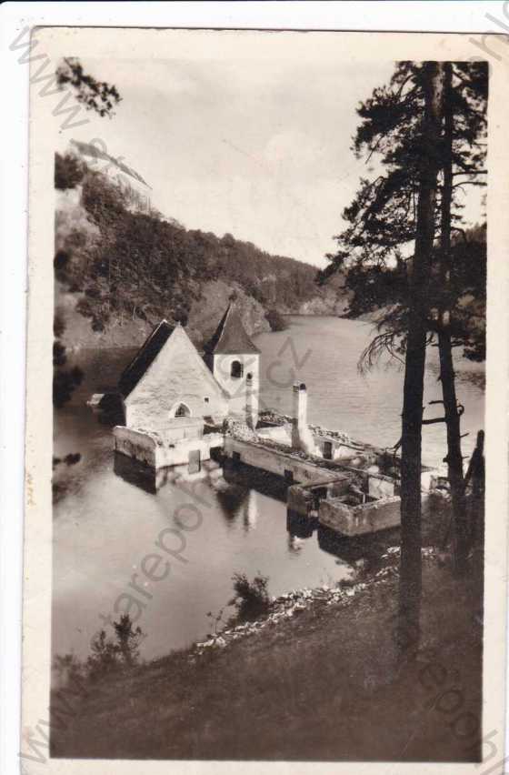  - Bítov, Vranovská přehrada, zatopený kostel