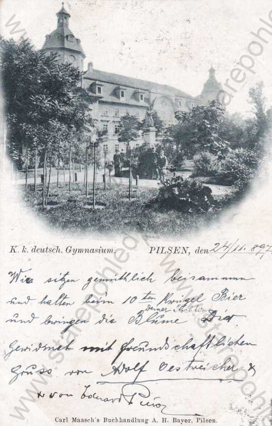 - Plzeň (Pilsen), německé gymnázium, DA