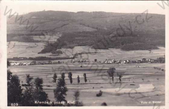  - Křemže, celkový pohled, v pozadí Kleť, foto J.Seidel