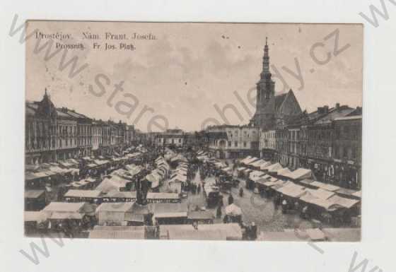  - Prostějov (Prossnitz), Náměstí, Trh, Stánek, Prodej, Kostel