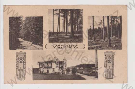  - Vojkov - les, více záběrů, vila