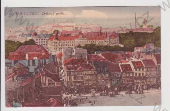  - České Budějovice (Budweis) - celkový pohled, kolorovaná
