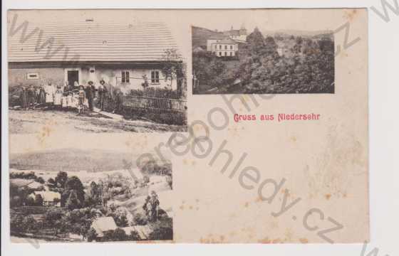  - Dolní Žďár (Niedersehr) - celkový pohled, obchod