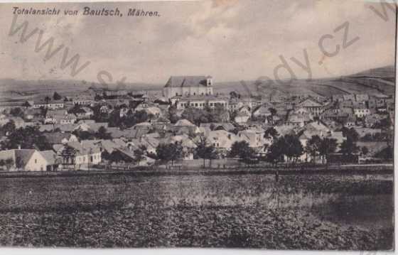  - Budišov nad Budišovkou - Bautsch (Opava), pohled na město, kostel