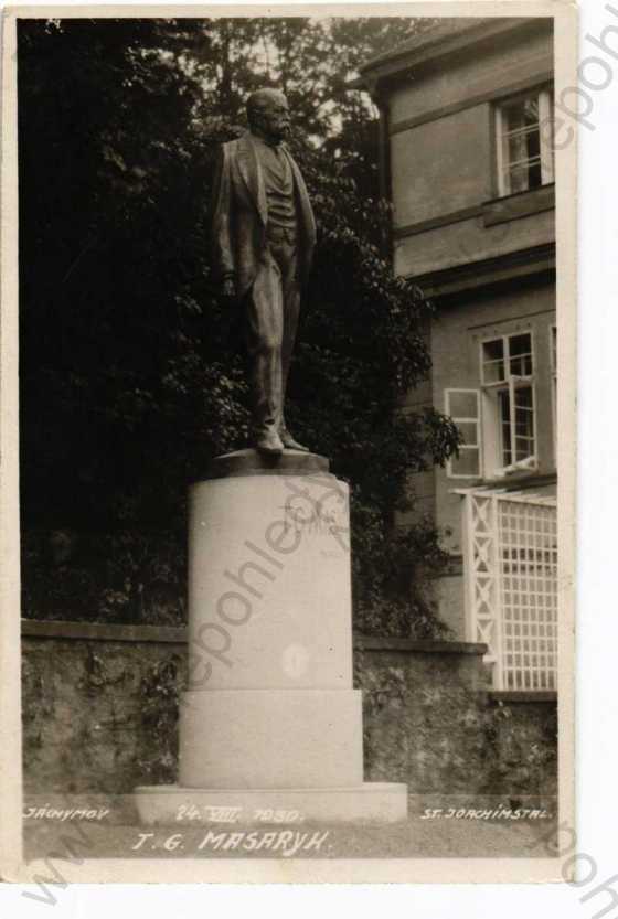  - Jáchymov Karlovy Vary pomník T.G.Masaryka 