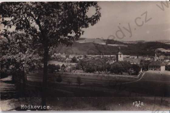  - Hodkovice (Liberec) pohled na obec, kostel