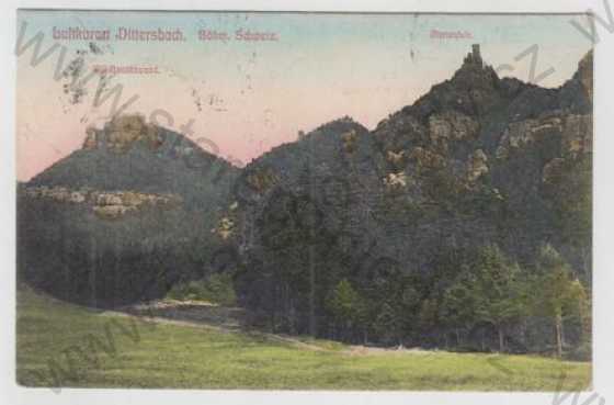  - Jetřichovice (Dittersbach) - Děčín, České Švýcarsko (Böhm. Schweizz), kolorovaná