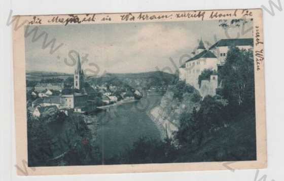  - Ledeč nad Sázavou (Havlíčkův Brod), řeka, částečný záběr města