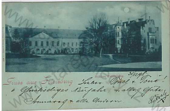  - Petrohrad - Petersburg (Louny), zámek, litografie, DA