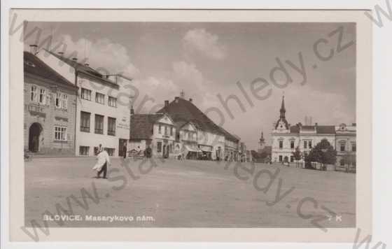  - Blovice - Masarykovo náměstí, obchody, spořitelna