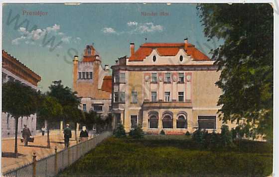  - Prostějov, Národní dům, litografie, kolorovaná