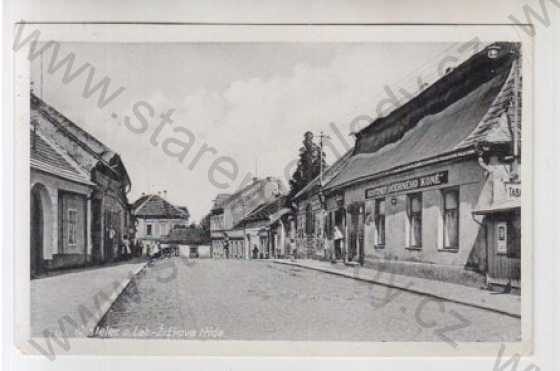  - Kostelec nad Labem (Mělník), Žižkova třída, pohled ulicí