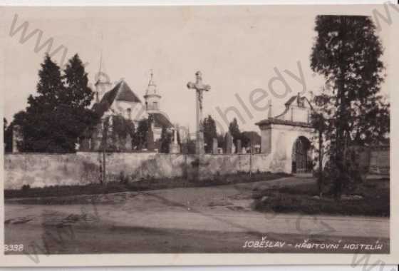  - Soběslav (Tábor) hřbitov, kostel, Bromografia